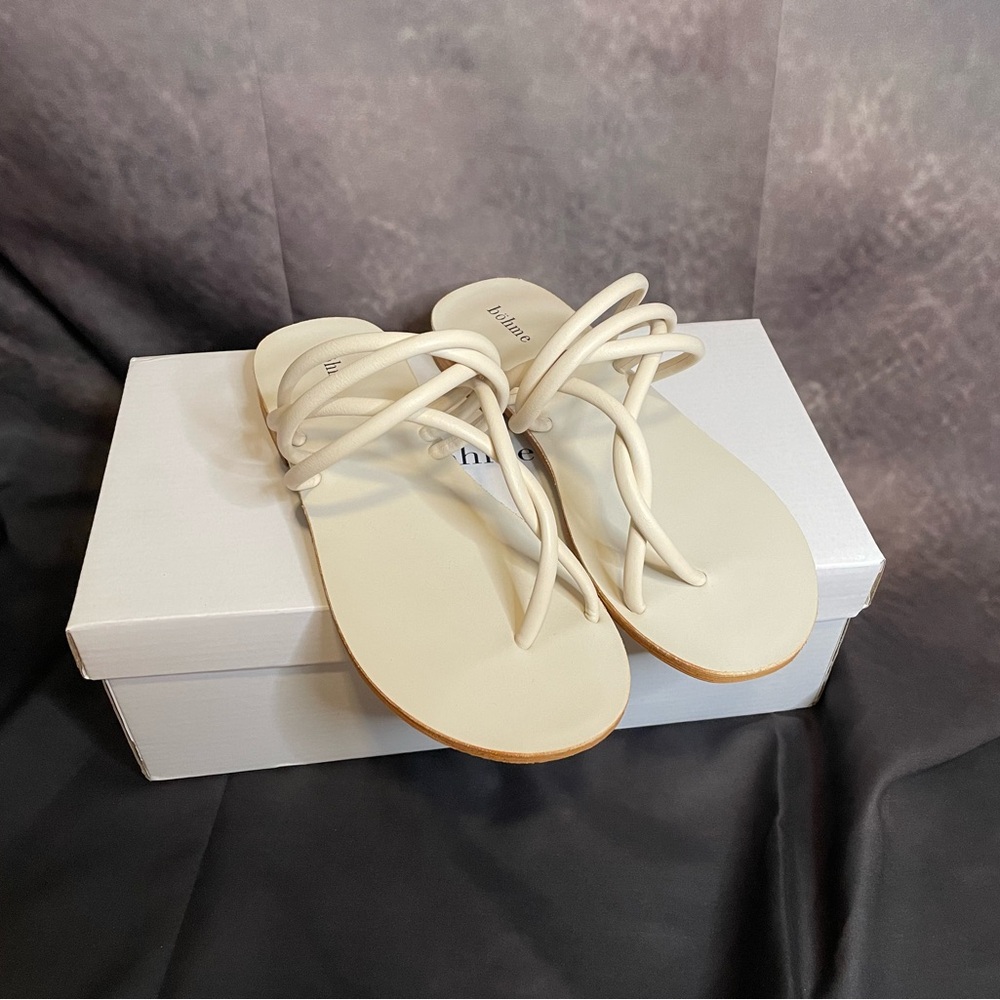 Bohme Adeline Cream Strappy Sandals